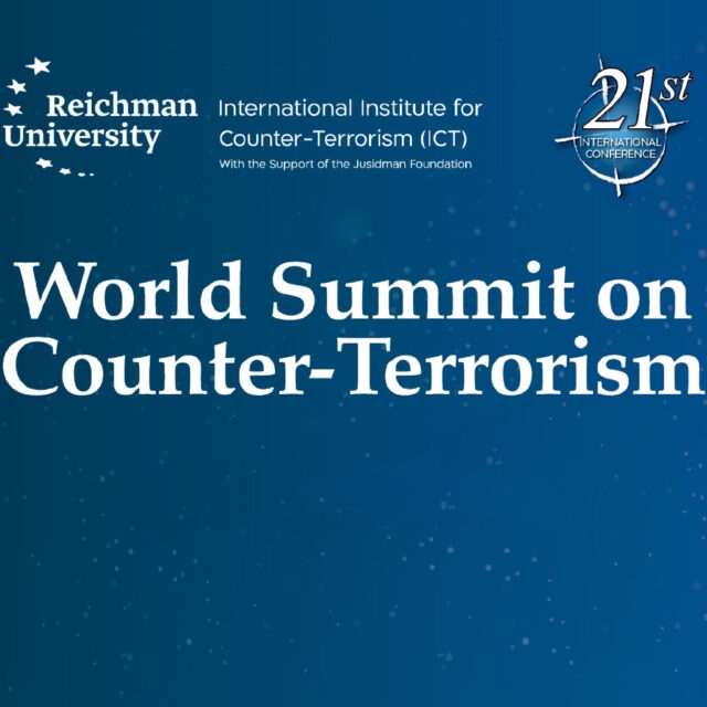 ICT’s 21st World Summit on Counter-Terrorism