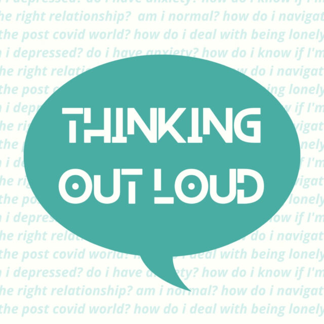 thinking out loud logo speech buble